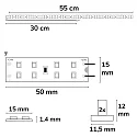 ISOLED Module LED T5/T8 865 DIM MINIAMP - 55CM - 170LM/W avec prise de courant, 2 pôles