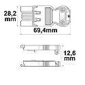 ISOLED Prise de connexion WIELAND FEMALE GST18I3S S1 ZR1 3 pôles