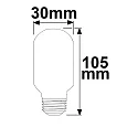 ISOLED Lampe à filament LED T30 T30 clair E27 7,9W 1075lm 2700K 360° CRI 80-89
