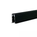 Rail encastré TRACK48 RECESSED 4 pôles, fixation magnétique, noir