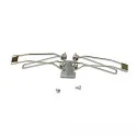 Support de montage TRACK48 RECESSED lot de 4, acier inoxydable