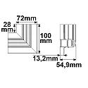 ISOLED Connecteur d'angle CORNER 90° HORIZONTAL - TRACK48 DRYWALL isolé, mécanique, horizontal, noir