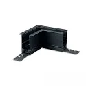 Connecteur d'angle CORNER 90° HORIZONTAL - TRACK48 RECESSED isolé, mécanique, horizontal, noir