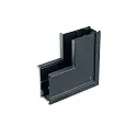 Connecteur d'angle VERTICAL - TRACK48 RECESSED isolé, mécanique, vertical, noir