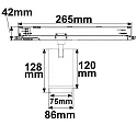 ISOLED Projecteur triphasé 42W - 20°-70° (DALI) rigide, contrôlable par DALI, focalisable IP20, gradable