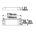 ISOLED Driver de LED TRAFO 48V IP20 - 0-150W SELV constante de tension, commutable