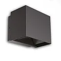Luminaire mural d’extérieur LED UP&DOWN 15-120° réglable, direct / indirect, commutable IP65, noir 