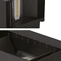 ISOLED Luminaire mural d’extérieur LED UP&DOWN 15-120° réglable, direct / indirect, commutable IP65, noir 
