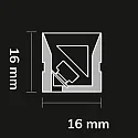 ISOLED Bande LED siliconée NEONPRO921 CUSTOM TWIST+BEND B16H16 2 pôles