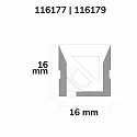 ISOLED Bande LED siliconée NEON940 TWIST+BEND B16H16 2 pôles