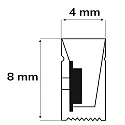 ISOLED Bande LED siliconée NEON930 B04H08 2 pôles