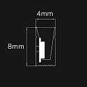 ISOLED Bande LED siliconée NEONPRO950 CUSTOM B04H08 2 pôles
