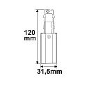 Alimentation SURFACE (DALI) - SIDE FEED contrôlable par DALI, conducteur de protection droit