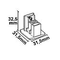 3-phase end cap SURFACE (DALI) surface-mounted version
