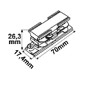 3-phase straight connector SURFACE (DALI) DALI controllable, electric
