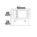 ISOLED dimmer RADIO MESH MULTI-PWM, 1-CH, 12-24V DC 12-20A 1 channel, with switch button, Sys-Pro controllable