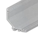 Profil d'angle CORNER20 V3 (45°) version pour montage en surface, argent
