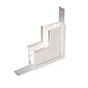 Connecteur d'angle VERTICAL - TRACK48 RECESSED isolé, mécanique, vertical, blanche
