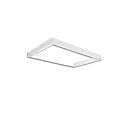 Rail d'alimentation TRACK48 H50 / 50 X 80CM (EMTPTY FRAME) angulaire, sans inserts, blanche