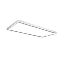 Rail d'alimentation TRACK48 H50 / 59.2 X 150CM (EMTPTY FRAME) angulaire, sans inserts, blanche