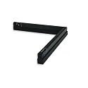 ISOLED Lampe d'angle sur rail TRACK48 LINE+ ON-OFF horizontal, commutable, prismatique IP20, noir mat 