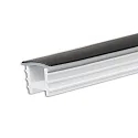 Accessoire Couverture du profil FLEX-COVER10 TWIST+BEND, opale, noir 2000cm