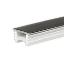 accessories profile cover FLEX-COVER16 TWIST+BEND, opal, black 500cm