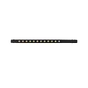 ISOLED Luminaire sur rail avec grille TRACK48 LINE+ MINI ON-OFF 34CM commutable, prismatique IP20, noir mat 
