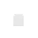 ISOLED Embout TRACK48 FLAT H25 2 pièces, avec couverture, blanche
