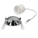 ISOLED Projecteur encastré BACK68 pivotant IP20, chrome gradable