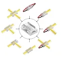 ISOLED connector MULTI K3-205, clear