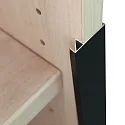 Profilé pour bord d'étagère FURNIT 10 SHELF, noir