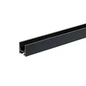 profilé pour rideaux CURTAIN 10 ONE FLAT 1 voie, noir