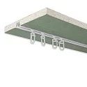 ISOLED profilé pour rideaux, opale