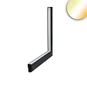 Lampe d'angle sur rail TRACK48 vertical IP20, noir gradable