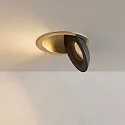 ISOLED Lumière encastrée SPHERE pivotant, rotatif IP54, or, noir gradable 10W 500lm 2700K CRI 90-100