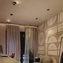 ISOLED Lumière encastrée SPHERE pivotant, rotatif IP54, or, noir gradable 10W 500lm 2700K CRI 90-100