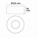ISOLED Luminaire de surface SPHERE IP54, blanche gradable