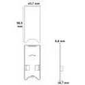 ISOLED Embout EC 120 HALON 2 pièces, avec couverture, noir