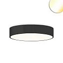 Luminaire de plafond DN600 PHASE CCT Switch, multipower IP44, noir gradable