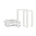 Support HALON Z65, blanche