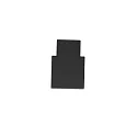 ISOLED Embout TRACK48 FLAT H25 2 pièces, avec couverture, noir