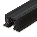 Rail encastré triphasé CLASSIC RECESSED 200CM, noir mat