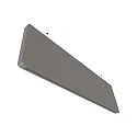 BAFFEL TRACK48ID (EMPTY TRACK) 150CM - 15W 3000K contrôlable par DALI, avec éclairage, indirect, noir