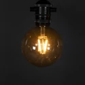 Konstsmide light chain GLOBE 10 flames, starter set IP44 24 V 15W 1850K 2000cm, black dimmable