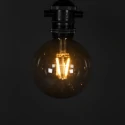 Konstsmide light chain GLOBE 10 flames, starter set IP44 24 V 15W 1850K 2000cm, black dimmable