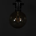 Konstsmide light chain GLOBE 10 flames IP44 24 V 15W 1850K 1000cm, black dimmable
