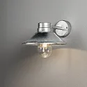 Konstsmide Luminaire mural d’extérieur VEGA avec abat-jour E27 IP54, galvanisé gradable