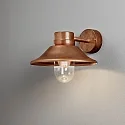Konstsmide outdoor wall luminaire VEGA with shade E27 IP54, copper dimmable