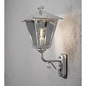 Wall luminaire BENU UP, E27 max. 100W, galvanised steel / smoked acrylic glass
